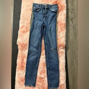 Zara Aunthentic Denim By TRF pants